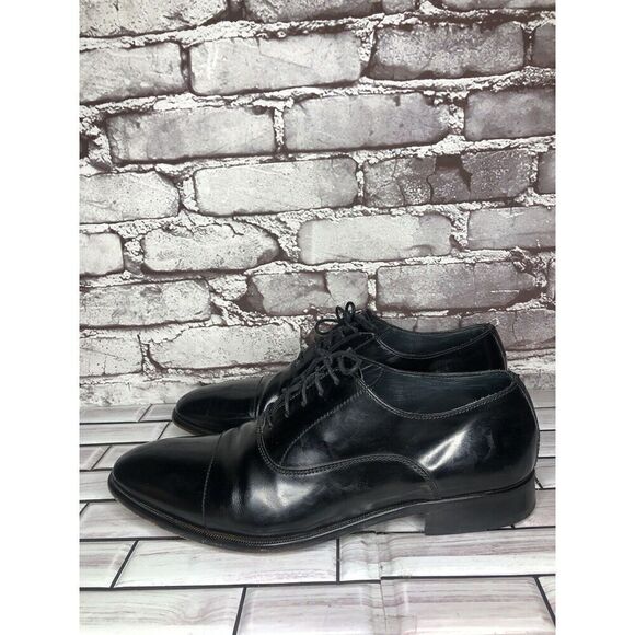 Lottusse 1877 Black Leather Derby Cap Toe Lace Dress Shoes Men Sz 7.5M US/41EU main image 6